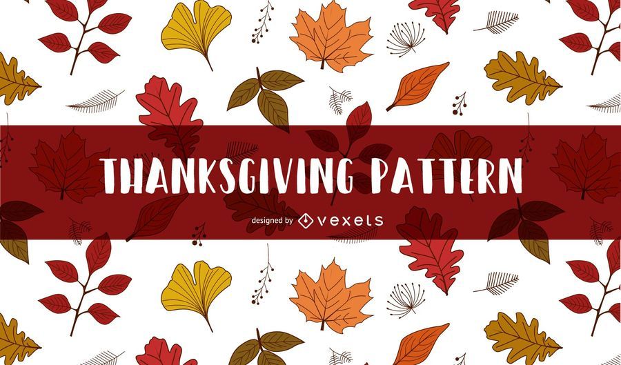 Autumn leaves Thanksgiving pattern Autumn leaves Thanksgiving pattern