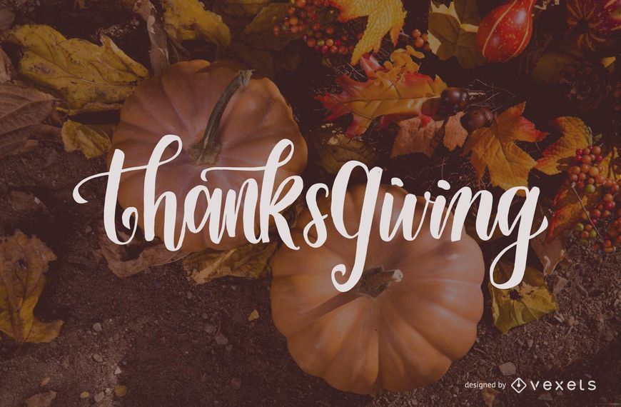 Thanksgiving lettering design Thanksgiving lettering design