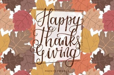 Happy Thanksgiving lettering