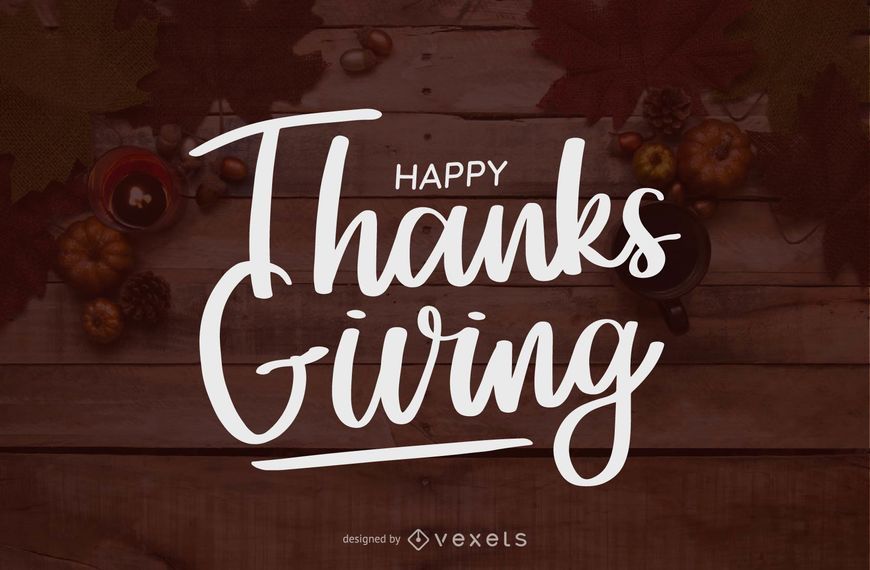 Feliz día de acción de gracias letras escritas a mano Feliz día de acción de gracias letras escritas a mano