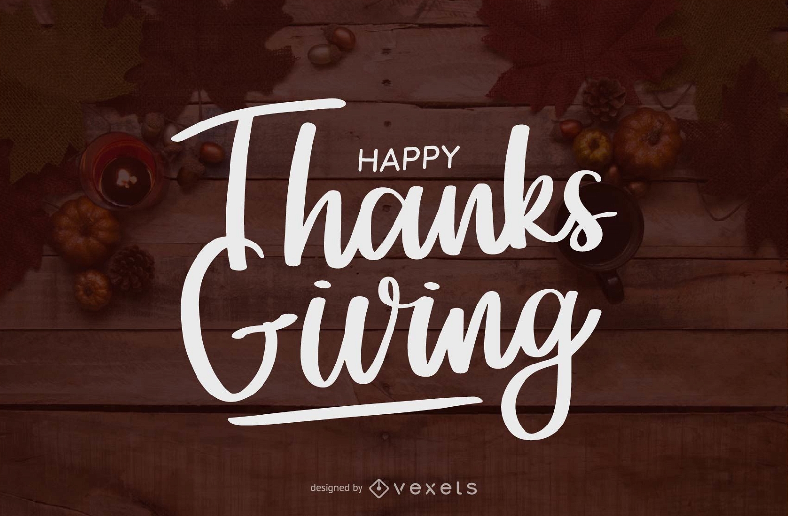 Happy Thanksgiving handschriftliche Beschriftung