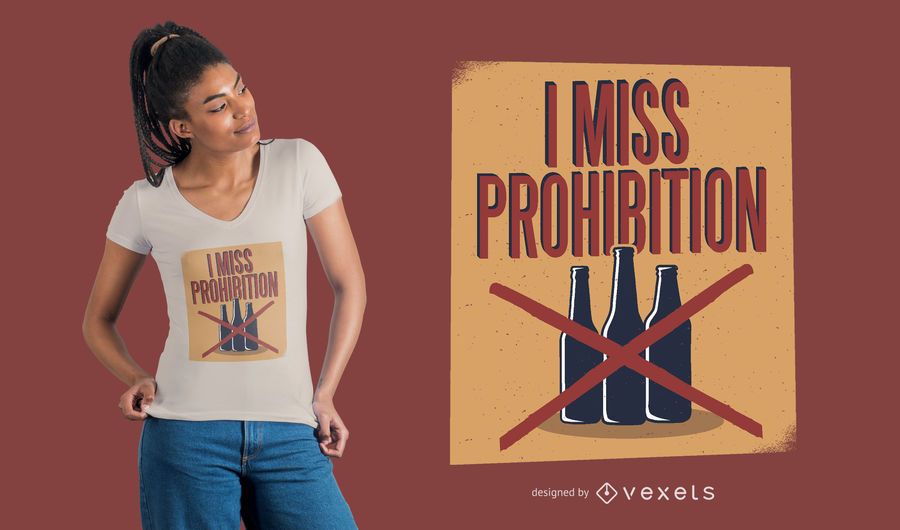 Alkohol Verbot T-Shirt Design Alkohol Verbot T-Shirt Design