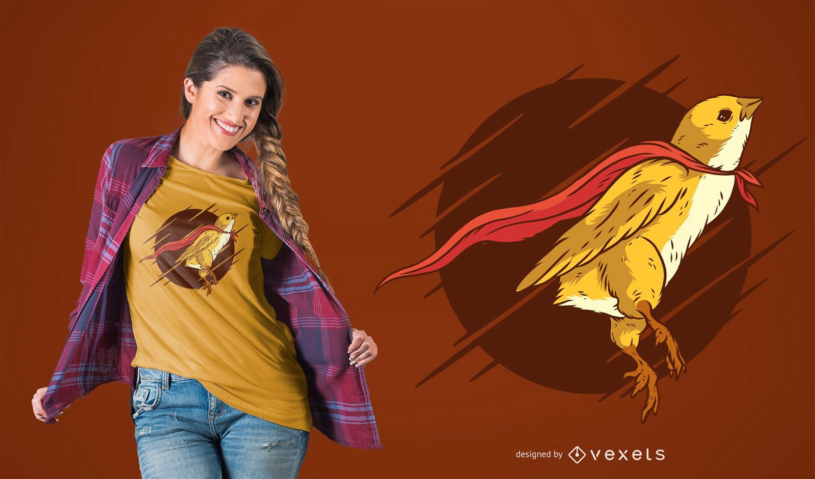 Super Vogel T-Shirt Design