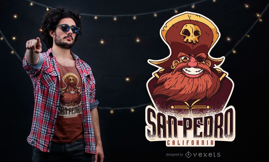 San Pedro Pirate T-shirt Design San Pedro Pirate T-shirt Design