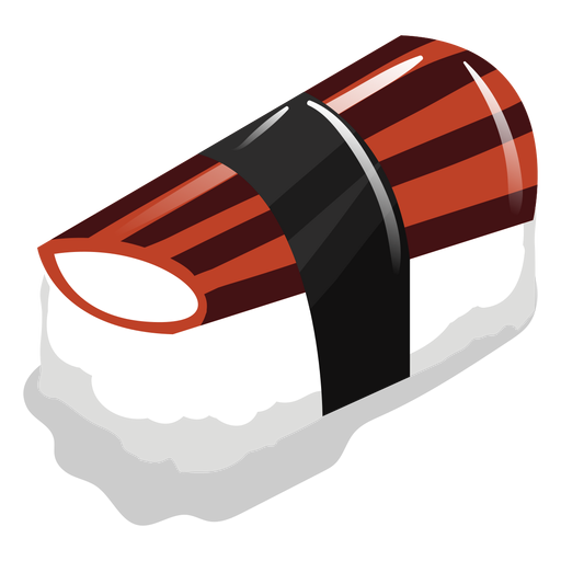 Icono de sushi de cangrejo kani Diseño PNG