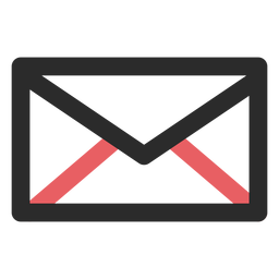Letter contact icon PNG Design