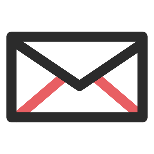 Letter contact icon PNG Design