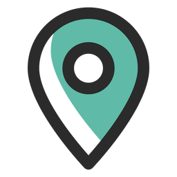Icono de contacto de pin de ubicación