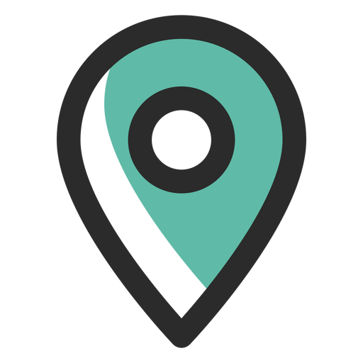 Location pin contact icon PNG Design