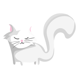 Long tail cat illustration PNG Design