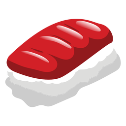 Maguro tuna sushi icon Transparent PNG