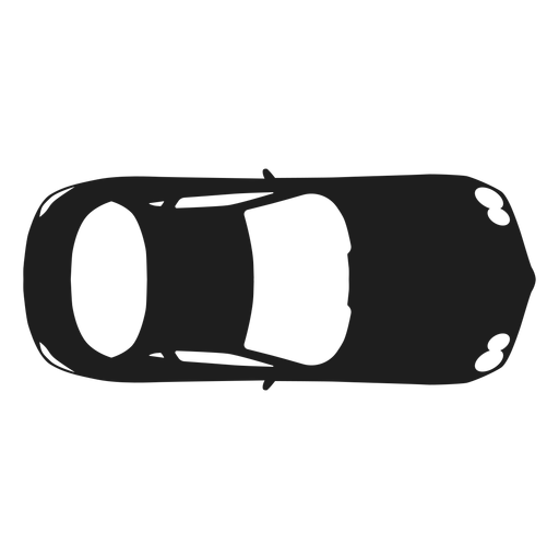 Mercedes car top view silhouette PNG Design