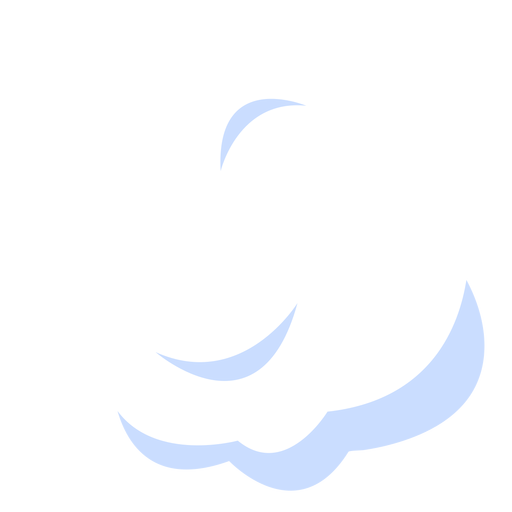 Ilustración de nube de meteorología Diseño PNG