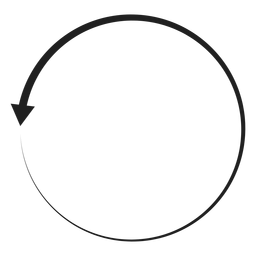 Círculo de uma seta Desenho PNG