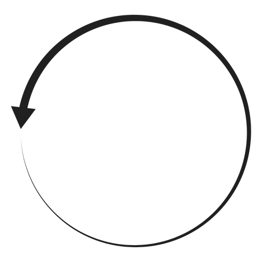 One arrow circle PNG Design