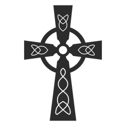 Verzierte christliche Kreuzikone PNG-Design