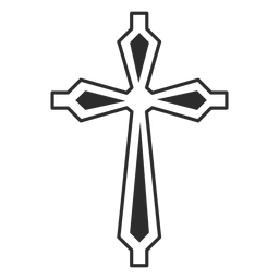 Icono de religión cruz ornamentada Transparent PNG