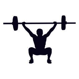 Overhead squat crossfit silhouette