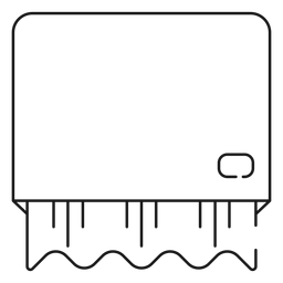 Icono de trazo de dispensador de toallas de papel Diseño PNG