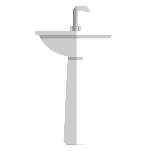 Ícone de pedestal da pia do banheiro Desenho PNG