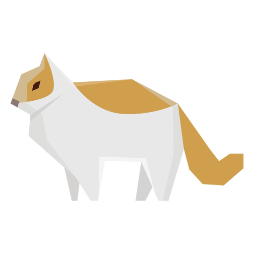 Geometrische Illustration der Haustierkatze PNG-Design
