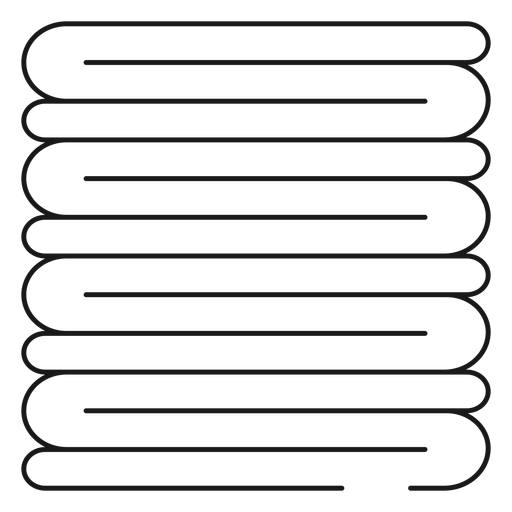 Pila de icono de trazo de toallas Diseño PNG