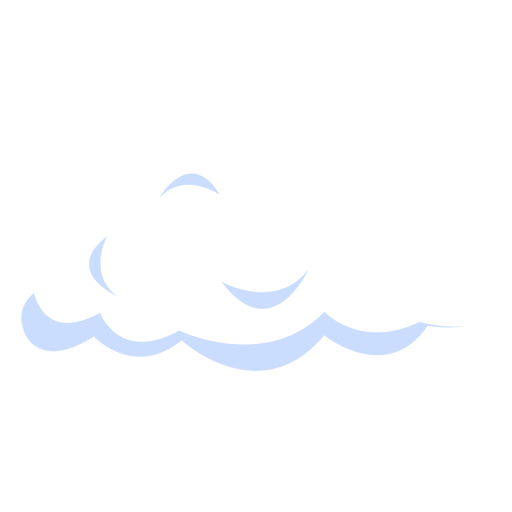 Puffy cloud illustration PNG Design