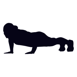 Push up crossfit silhouette PNG Design