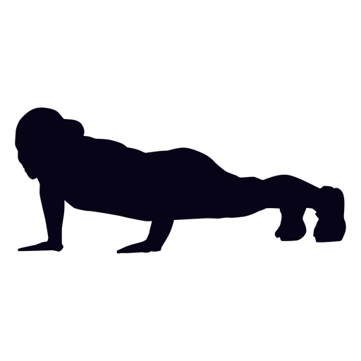 Push up crossfit silhouette PNG Design