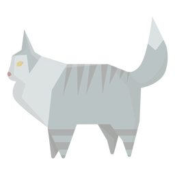 Ragdoll cat geometric illustration PNG Design