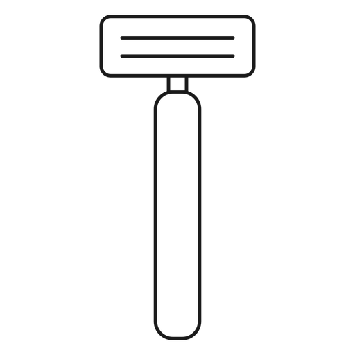 Razor shaver stroke icon