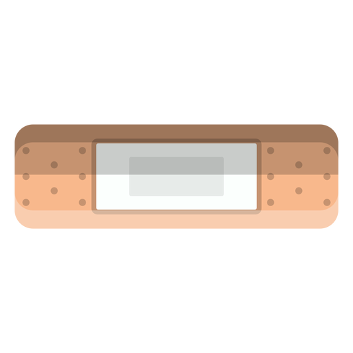 Rectangle adhesive bandage icon PNG Design