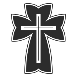 Religiöse christliche Kreuzikone PNG-Design