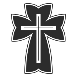 Religious christian cross icon Transparent PNG