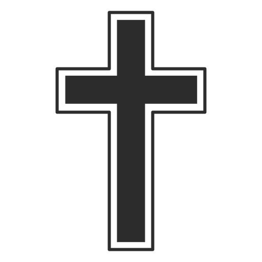 S?mbolo de la cruz cristiana religiosa Diseño PNG
