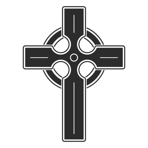 Religious cross icon PNG Design