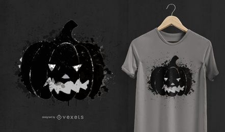 Diseño de camiseta de calabaza de Halloween