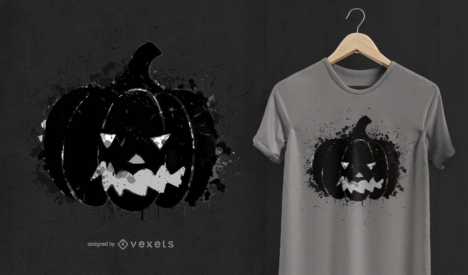 Pumpkin Halloween t-shirt design