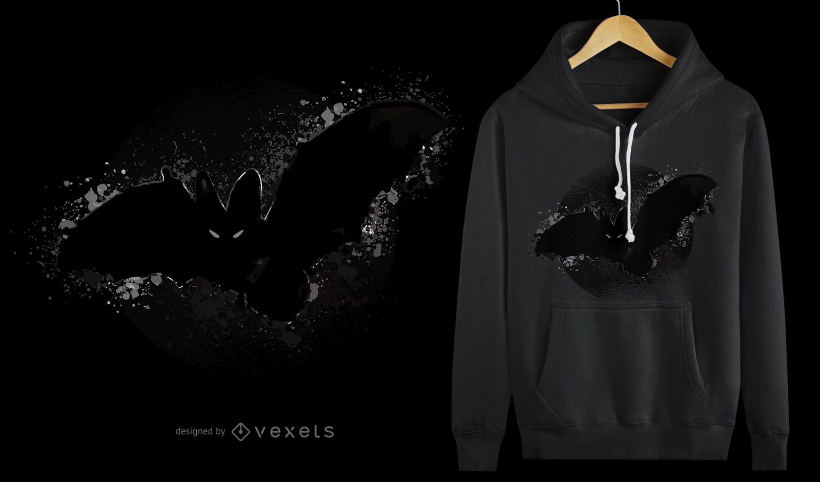 Bat Halloween t-shirt design