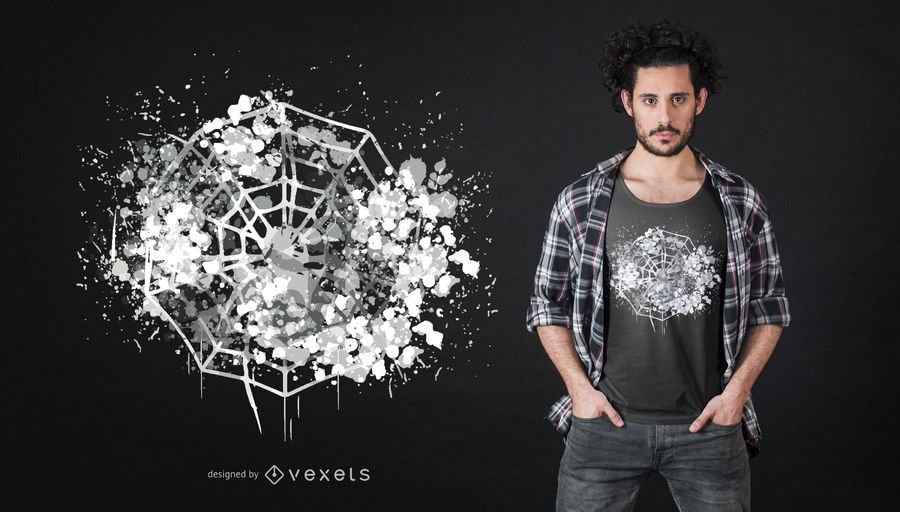Spider Web Halloween T-shirt Design Spider Web Halloween T-shirt Design