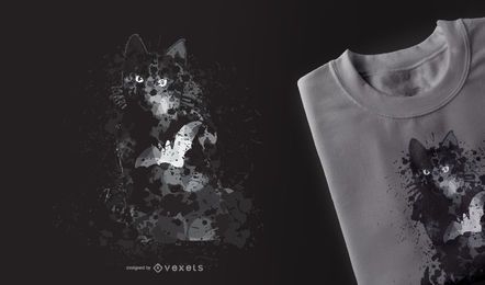 Black Cat Halloween t-shirt design