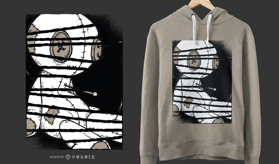 Dark Voodoo Doll t-shirt design Dark Voodoo Doll t-shirt design