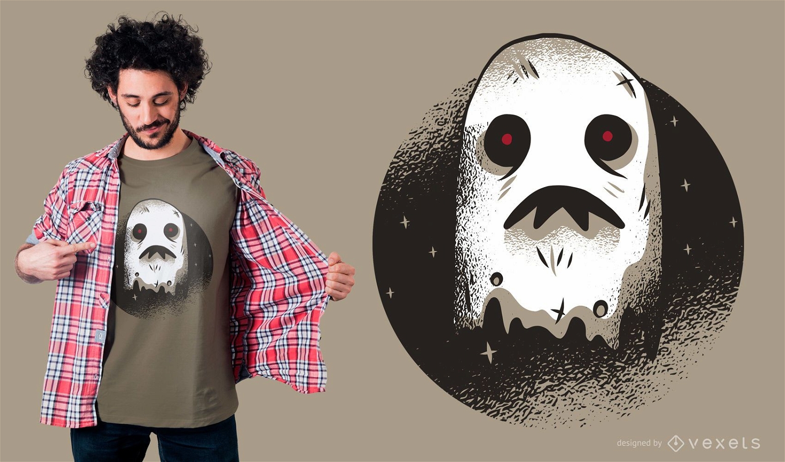 Dunkler Geist T-Shirt Design