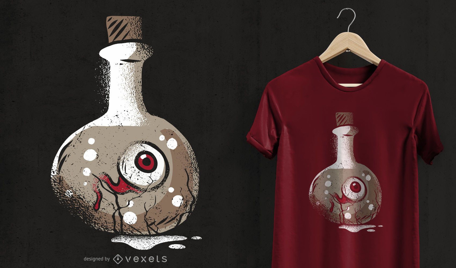 Diseño de camiseta Dark Eye