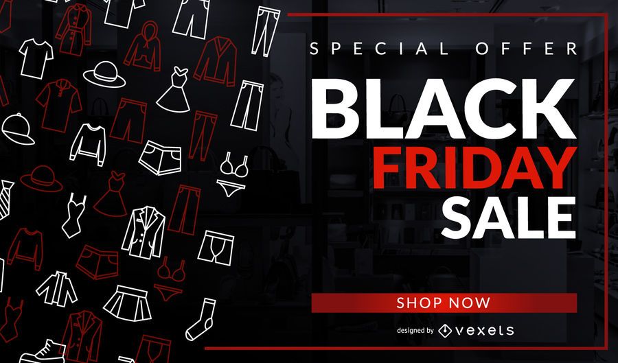 Black Friday Sale Clothing Design Vector Download