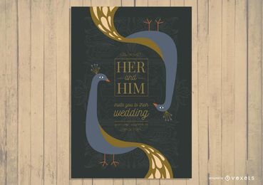 Diseño de invitación de boda asiática Diseño de invitación de boda asiática