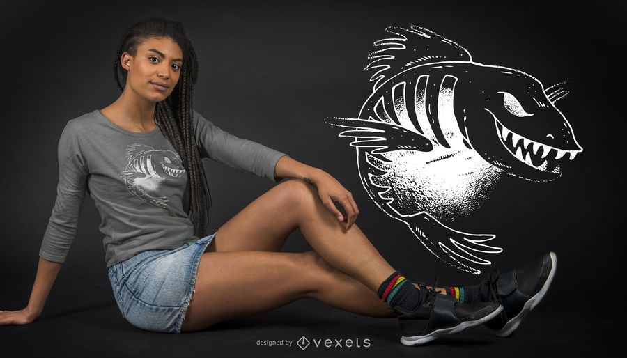 Dark Fish t-shirt design Dark Fish t-shirt design