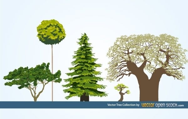 Vektor-Baum-Sammlung