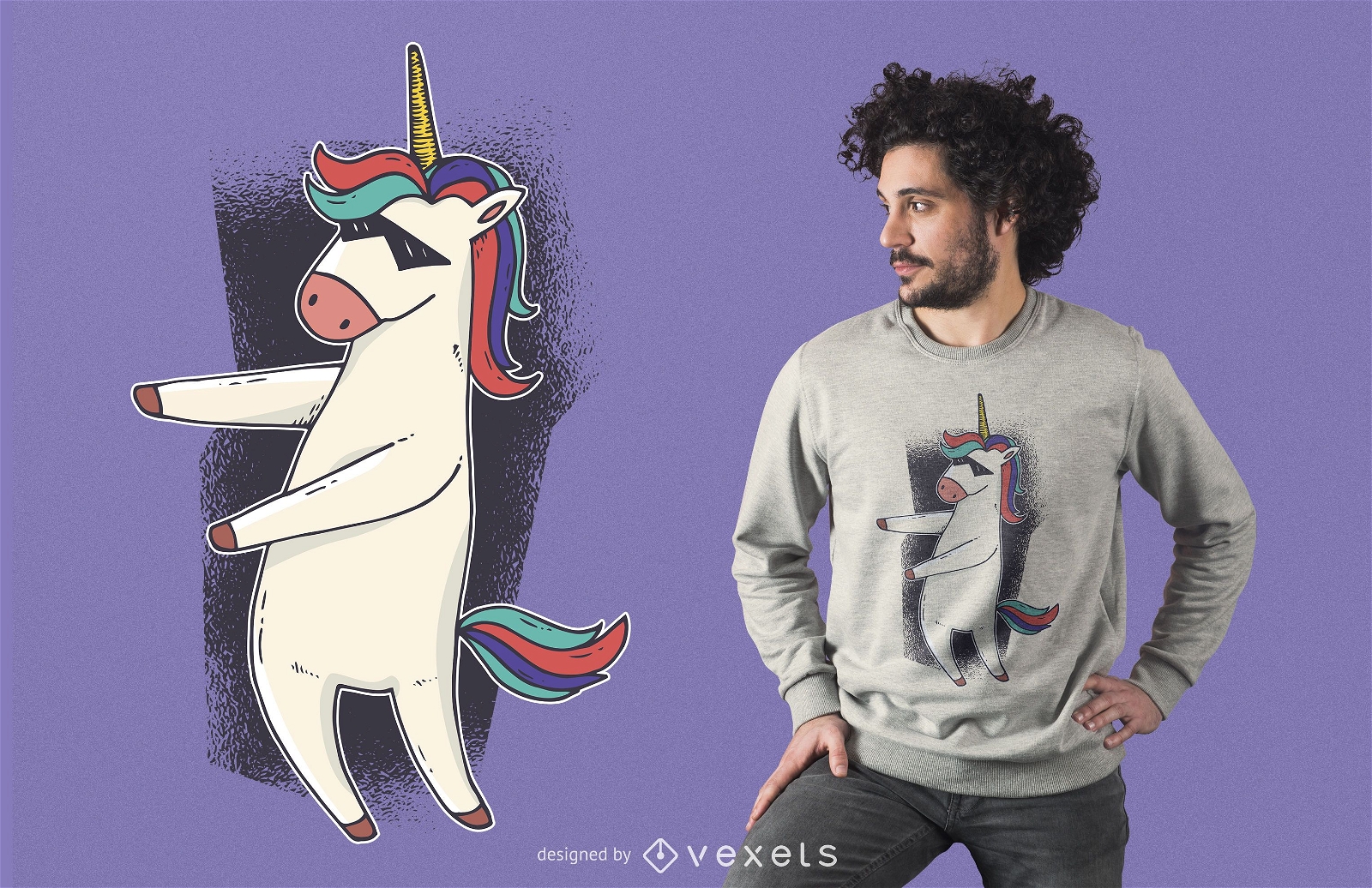 Design de camisetas Unicorn Floss Dance