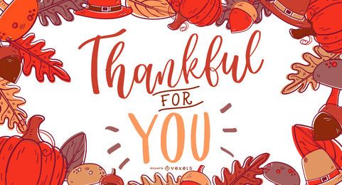 Thankful for you banner Thankful for you banner